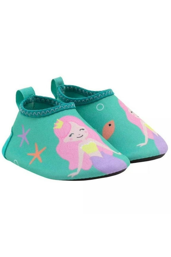 by Robeez Infant Girls' Aqua Water Shoes (Green, 2 (6-12 months))