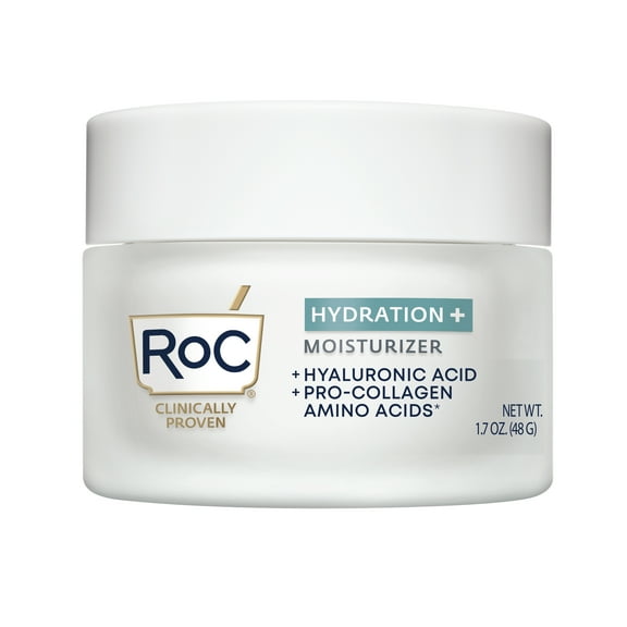 RoC Hydration+ Moisturizer, with with Hyaluronic Acid and Collagen Proteins, 1.7oz