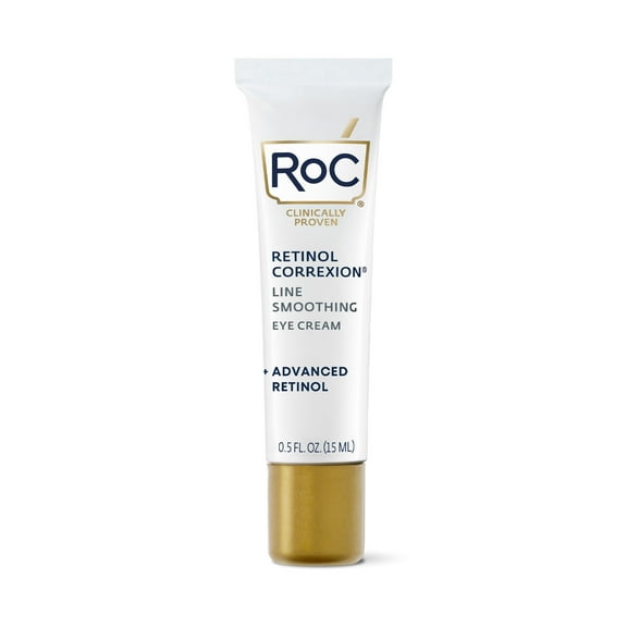RoC Retinol Correxion Anti-Wrinkle + Firming Eye Cream for Dark Circles & Puffy Eyes, 0.5 oz