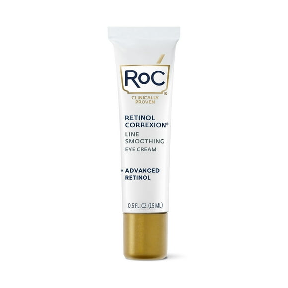 RoC Retinol Correxion Anti-Wrinkle + Firming Eye Cream for Dark Circles & Puffy Eyes, 0.5 oz