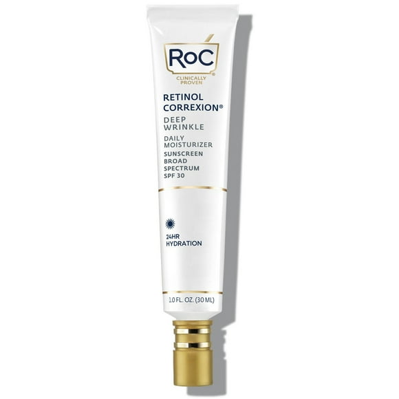 RoC Retinol Correxion Deep Wrinkle Daily Moisturizer, Broad Spectrum SPF 30, 1 fl oz