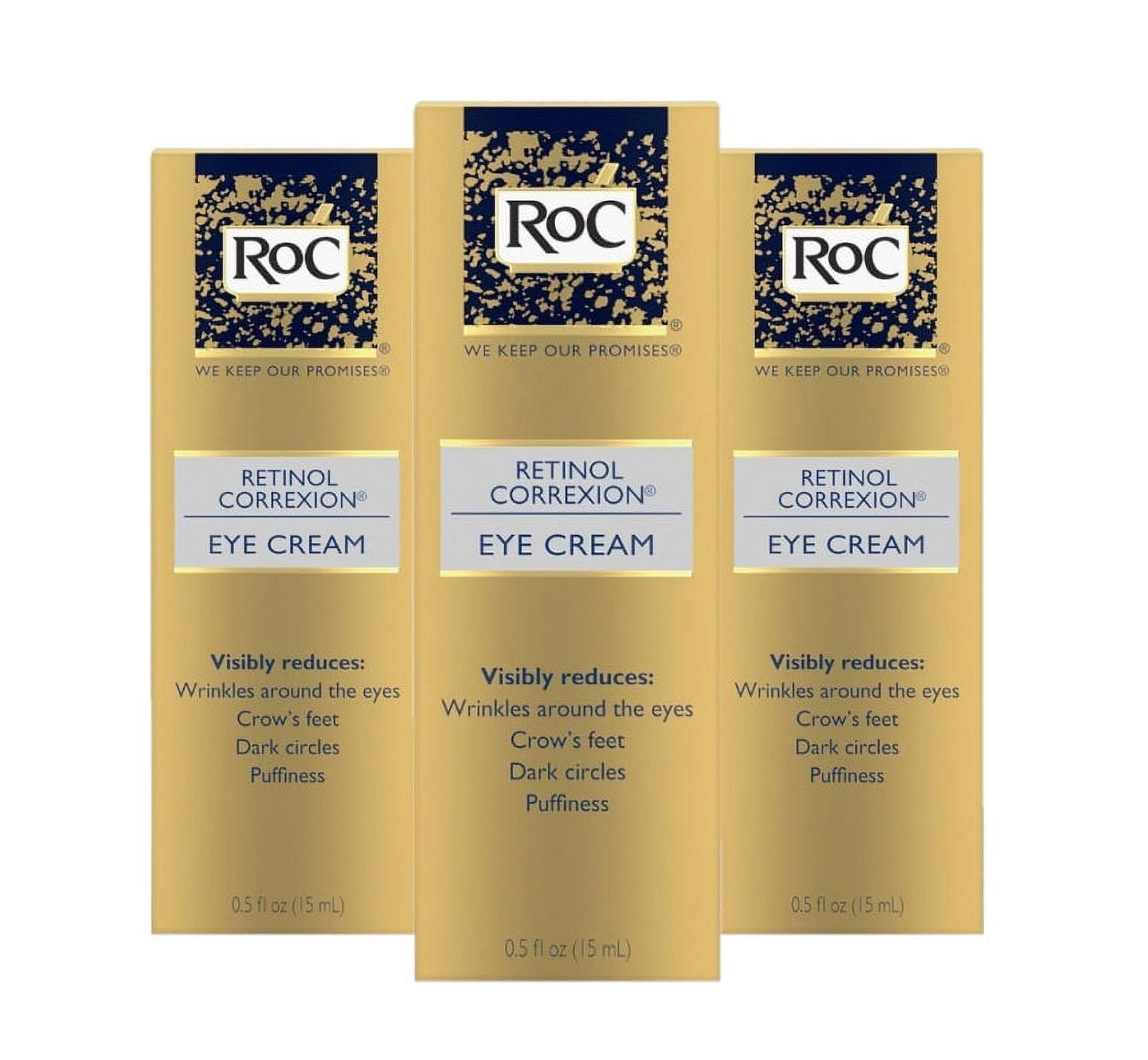 RoC Retinol Correxion Eye Cream 0.50 oz (Pack of 3)