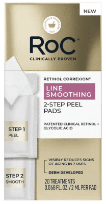 RoC Retinol Correxion Line Smoothing Dual Peel Pads, 20 count