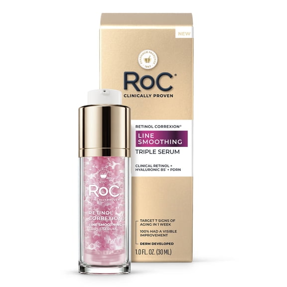 RoC Retinol Correxion Line Smoothing Triple Serum, 1.0 fl oz