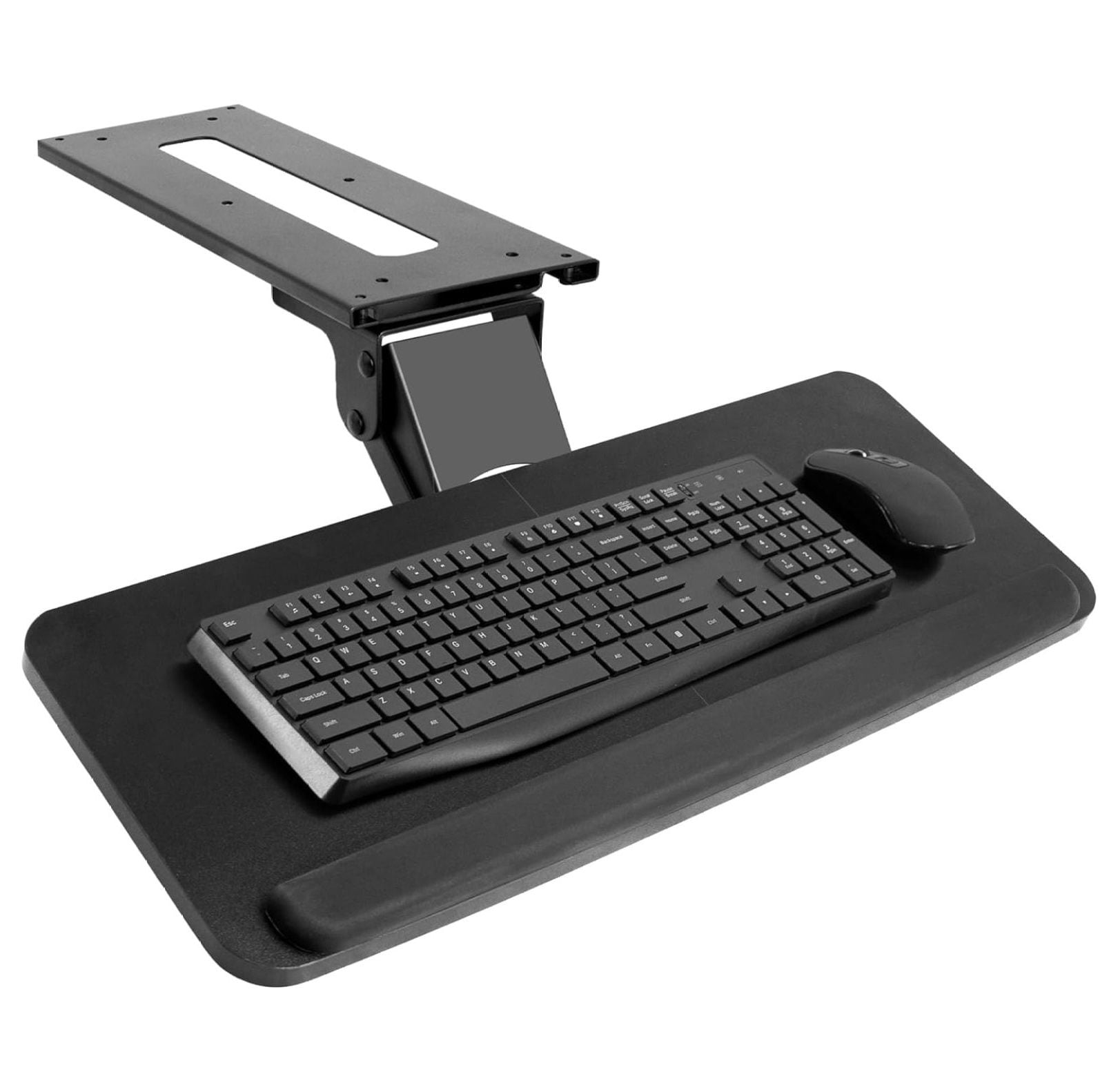 Mobo Chair Mount Ergo Keyboard and Mouse Tray System 2.5 Inch x 12.5 Inch x 7.5 Inch Black Walmart