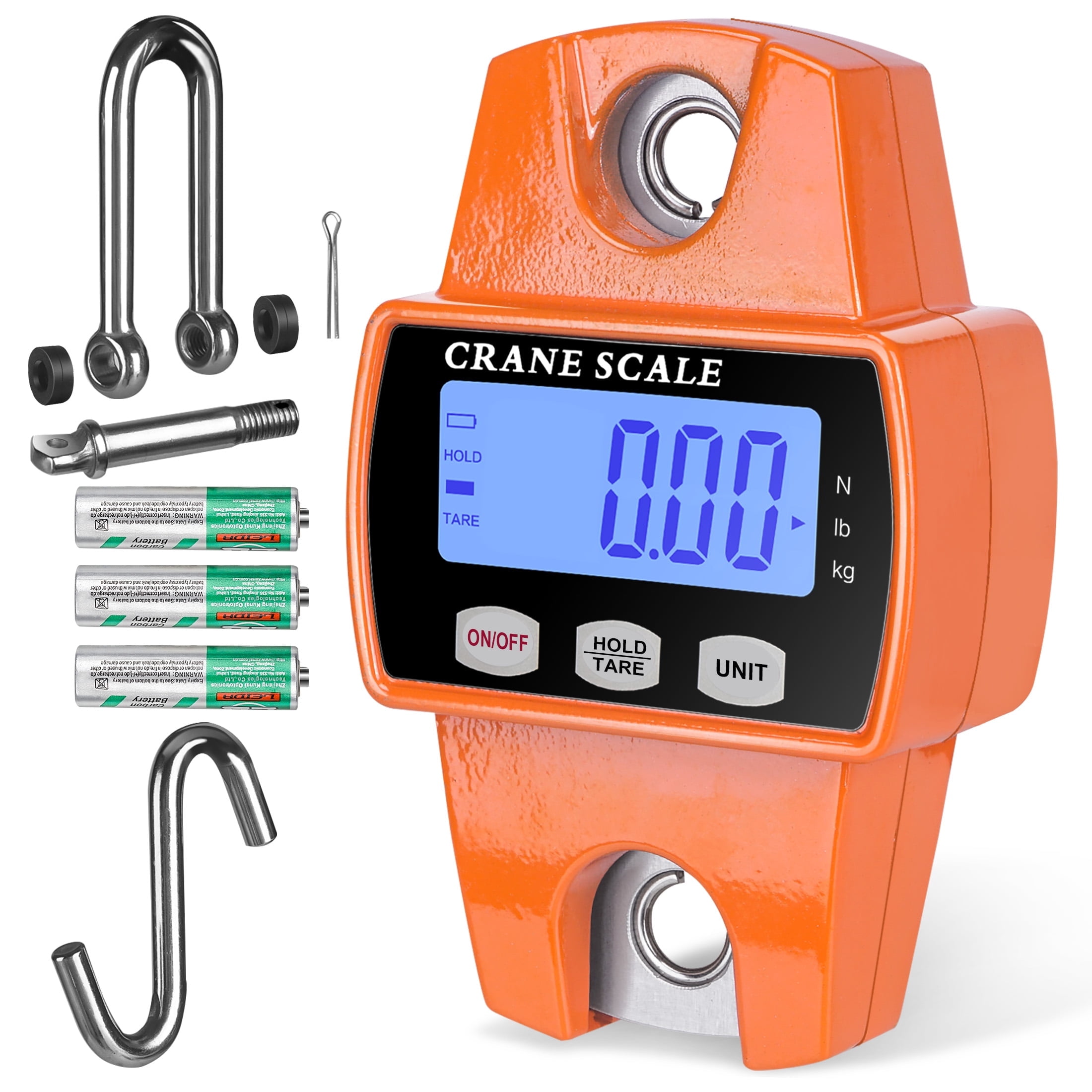 RoMech 660 lb Digital Hanging Scale, Cast Aluminum Mini Crane Scale ...