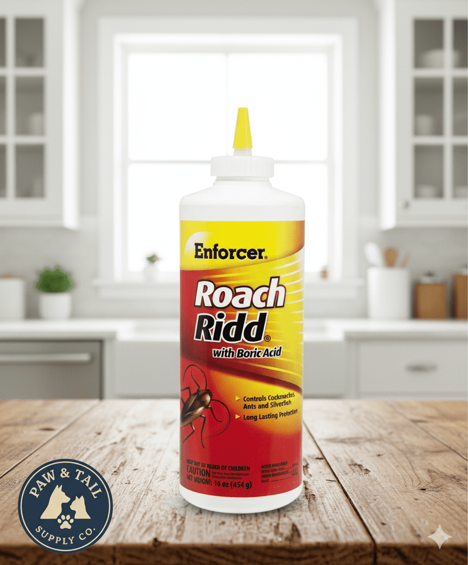 Enforcer Roach Ridd with Boric Acid 16 oz Roach Ant Silverfish Killer Powder
