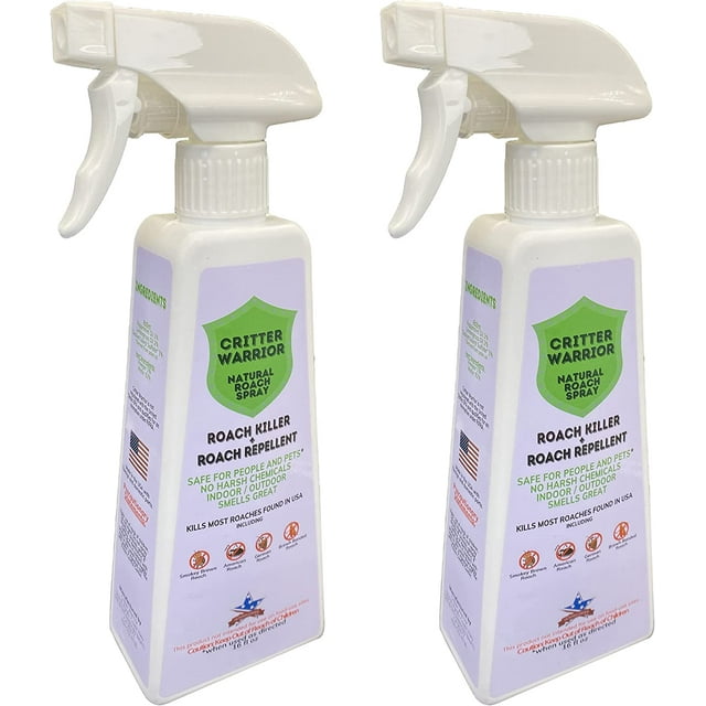 Roach Spray Kills and Repels Roaches z Bottles Veteran Owned Natural Safe Ingredients