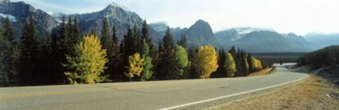 Road Alberta Canada Canvas Art - Panoramic Images (18 x 6)