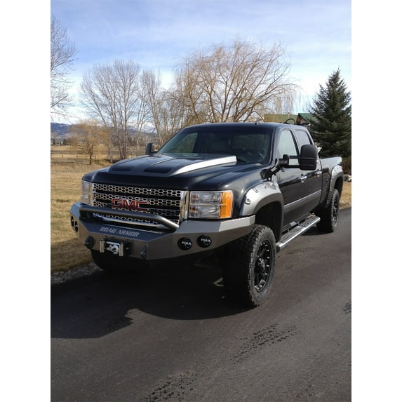 Road Armor 38404B RDA38404B 11-14 SIERRA 2500/3500 HD STEALTH WINCH BUMPER, PRE-RUNNER GUARD, SATIN BLACK Fits select: 2011-2014 GMC SIERRA