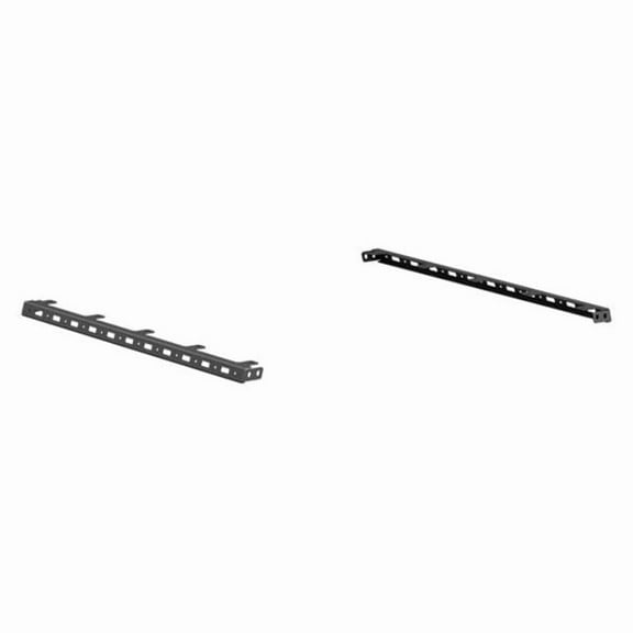 Road Armor TRECK Dual Upper 5-1/2-6ft Bed Accessory Rail 5-Light Mounts - Tex Blk (Pair)