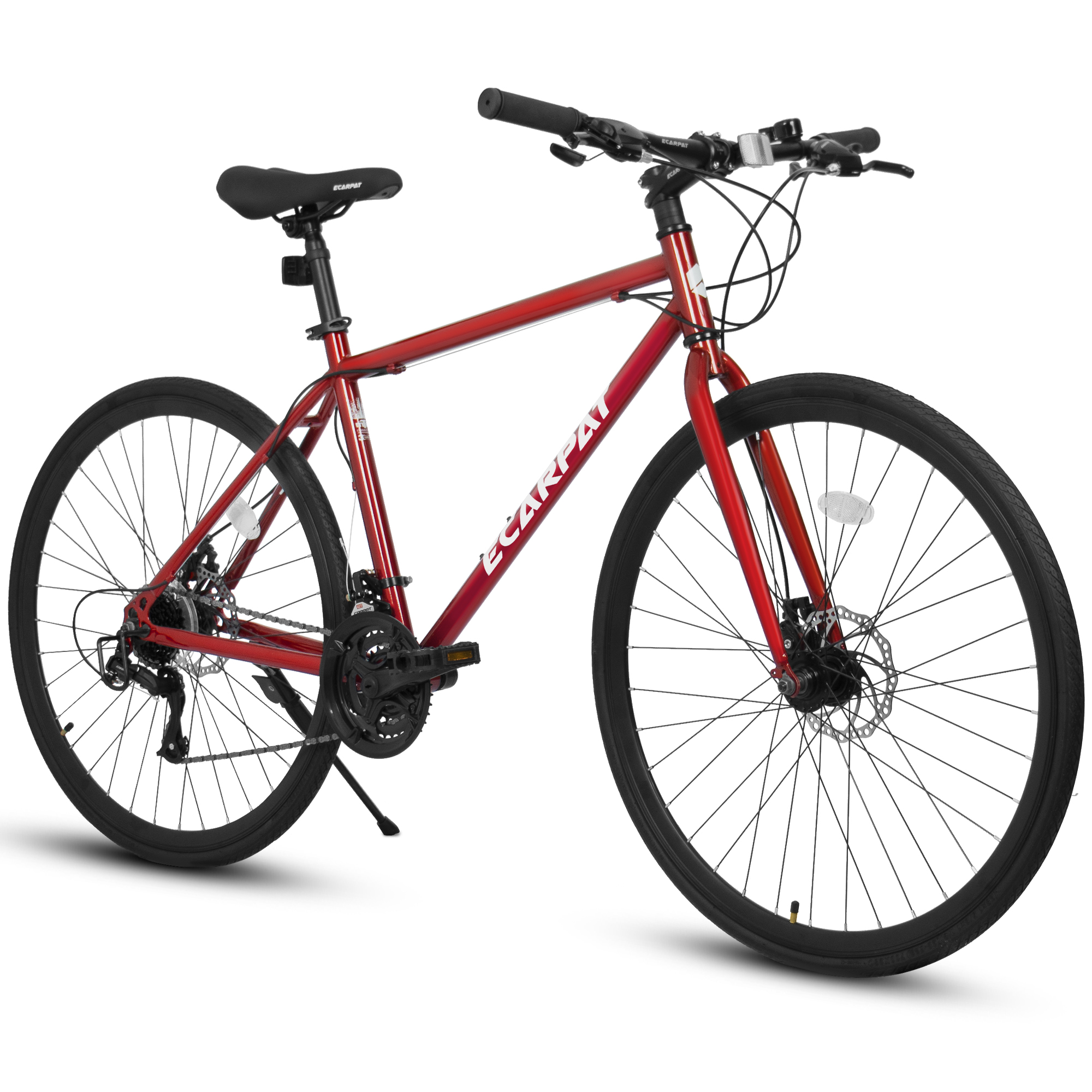 Road Bike, 21 Speed Disc Brake, Carbon Steel Frame Bike, Racing City Commuter Road Bike Men's Women