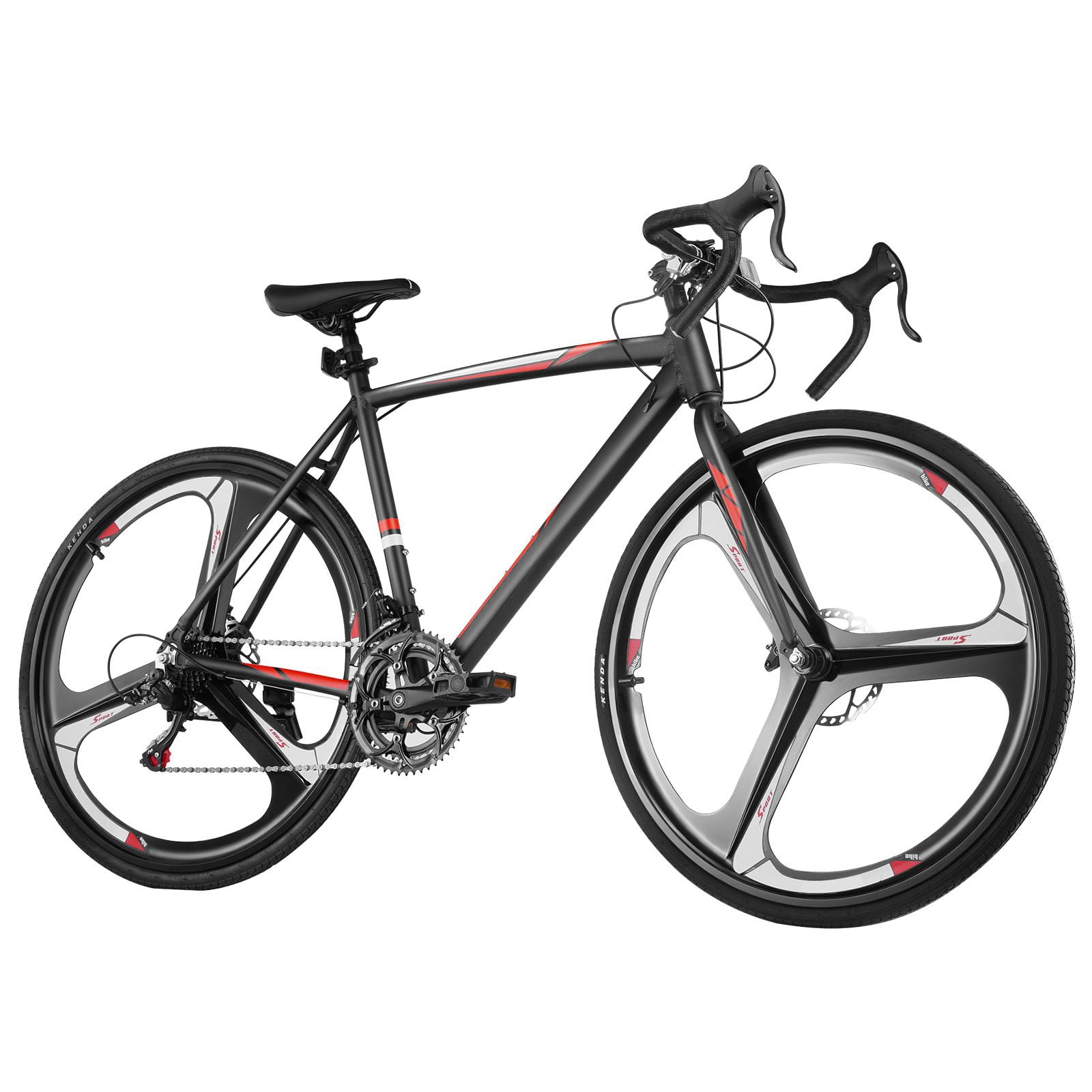 700C Road Bike with SHIMANO 14 Speed Drivetrain, Lightweight Aluminum ...