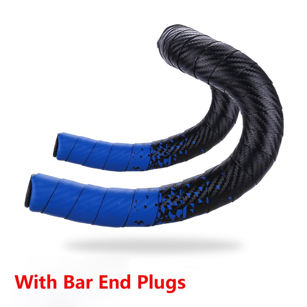 Road Bike Bicycle Handlebar Tape Grip Bar Padded Bar Soft Leather With