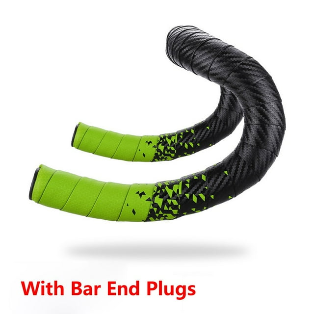 Road Bike Bicycle Handlebar Tape Grip Bar Padded Bar Soft Leather With