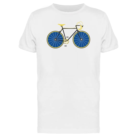 Road Bike Blue Wheels Tee Men's -Image by Shutterstock