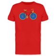 thumbnail image 1 of Road Bike Blue Wheels T-Shirt Men -Image by Shutterstock, Male Medium, 1 of 2