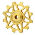 thumbnail image 1 of Road Bike Ceramic Pulley Rear Derailleur 12T/14T Bearing Jockey Wheel , 12T 12T Gold, 1 of 8