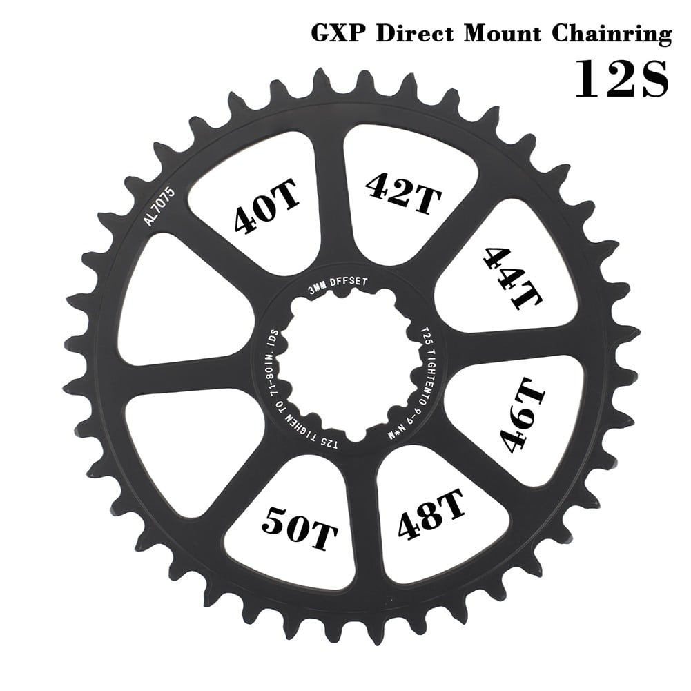 Road Bike Chainring 3mm Offset 12 Speed Wide and Narrow Tooth for GXP