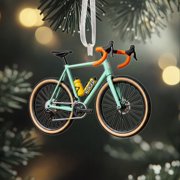Road Bike Christmas Ornament   Personalized Name Mountain Biking Gift, Bicycle Rider Xmas Decor, Cycling Lover Ornament, Perfect Cycling Gift