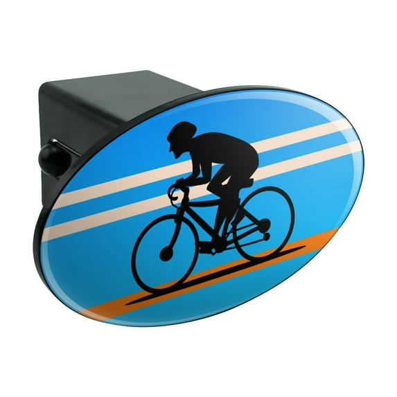 Road Bike Cycling Biking Bicycle Oval Tow Trailer Hitch Cover Plug Insert