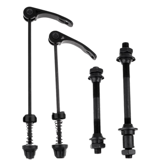 Road Bike Front & Rear Axle Hollow Shaft Set with Standard Spacing