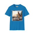 thumbnail image 1 of Road Bike German Shepherd Unisex Softstyle T-Shirt, 1 of 10