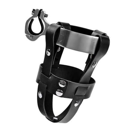 Road Bike Handlebar Cup Holder Pouches Leather Bicycles Water Bottles Cup Holder