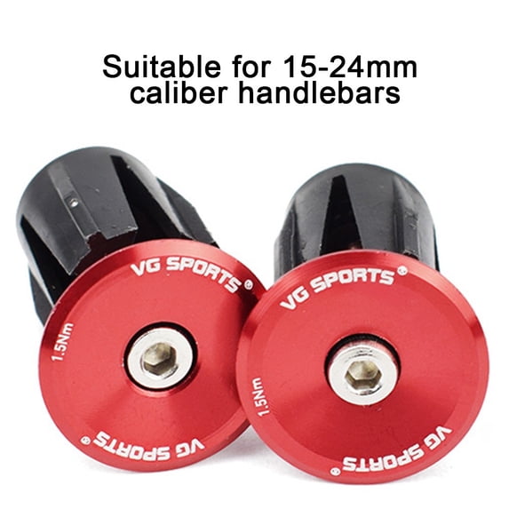Road Bike Handlebar Grips Ends Cap Racing Cycling Handle Bar Plug- For 15 - 24mm Handlebar Motorcycle Handle Bar Ends Plug-