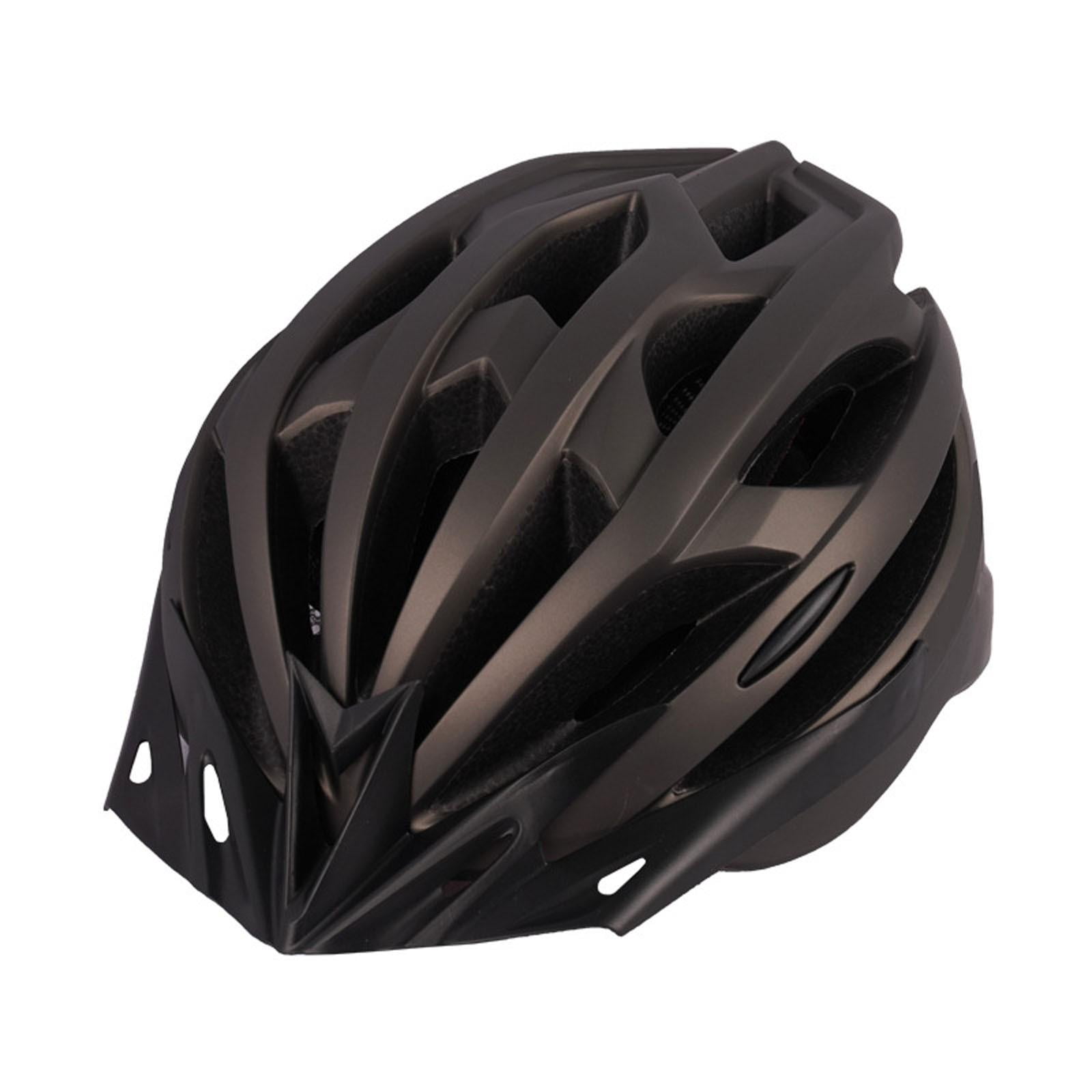 Road Bike Helmet Mountain Bike Helmet Adult Bike Helmet One-Piece Durable Helmet for Street Riding Silver 1 Pack