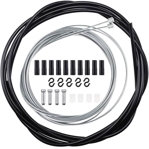 Road Bike For Mechanical Brake Cable and Shifter Cable Housing Set Includes 2 Brake Cable Pieces and 2 Shifter Cable Pieces with Tubes (shifter cable set)