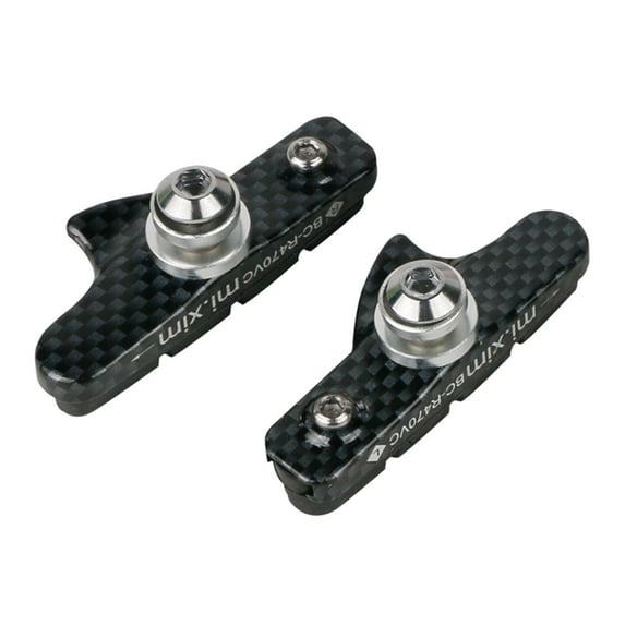 Road Bike  Type Brake Shoes Pads 55mm Long Aluminum Drawer Type Brake Pad - Carbon fiber