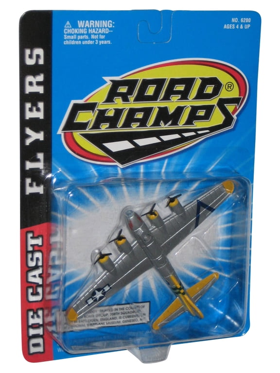 Road Champs Die-Cast Flyers (1997) Jakks Pacific B-17 Fuddy Duddy Toy Plane - (Dented Plastic)