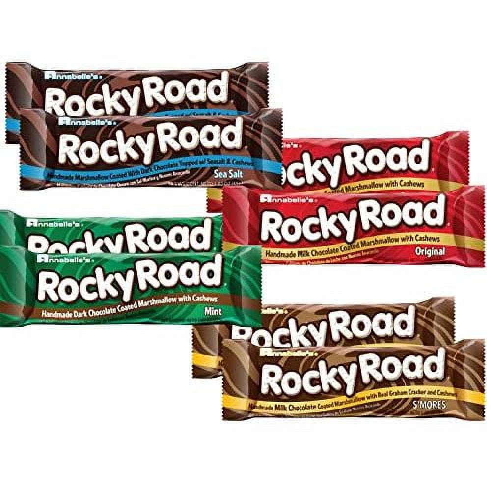 Road Chocolate Candy Bar Variety EIGHT Pack - Original, Smores, Mint ...