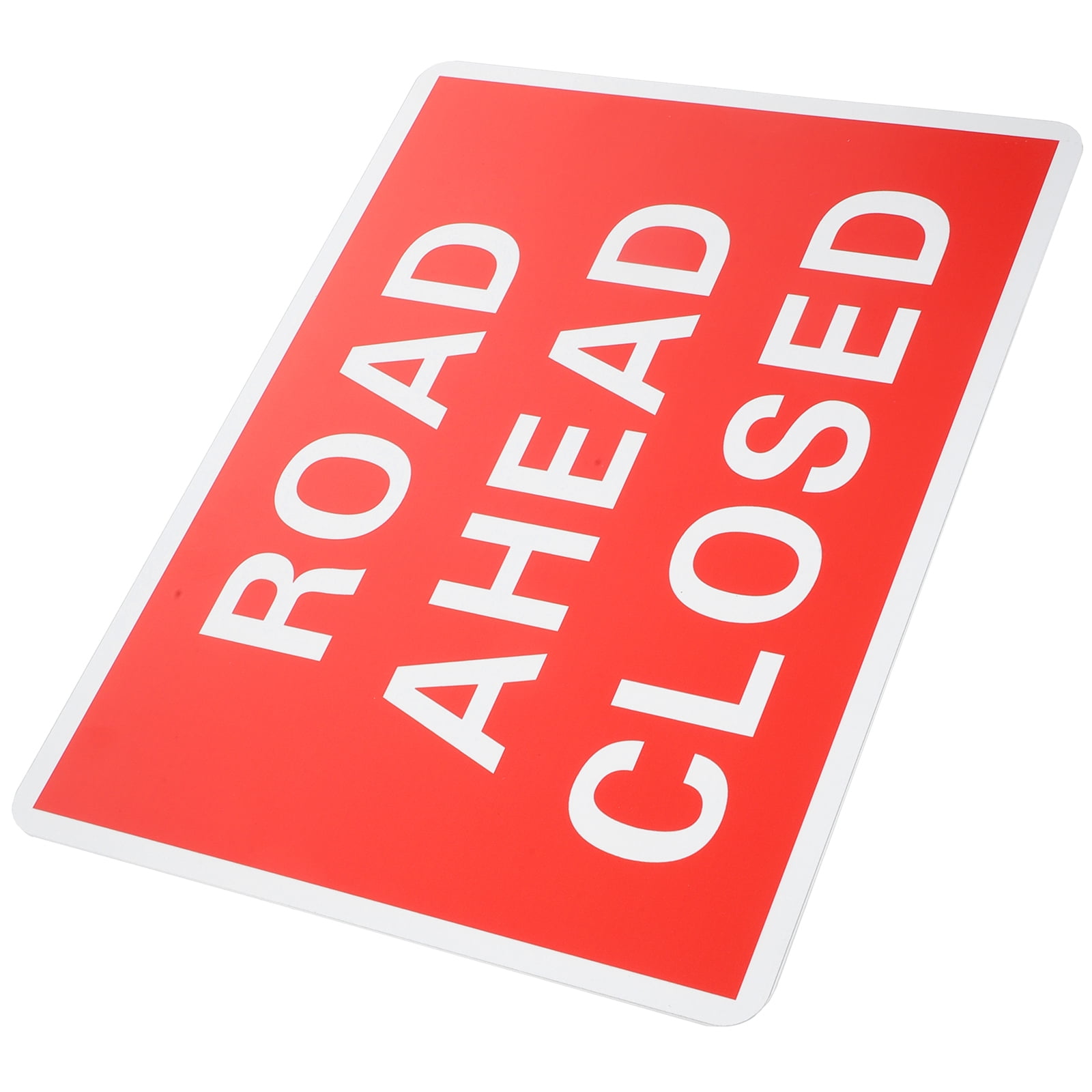 Road Closed Warming Sign PVCroad Closure Symbol Weatherproof Traffic ...