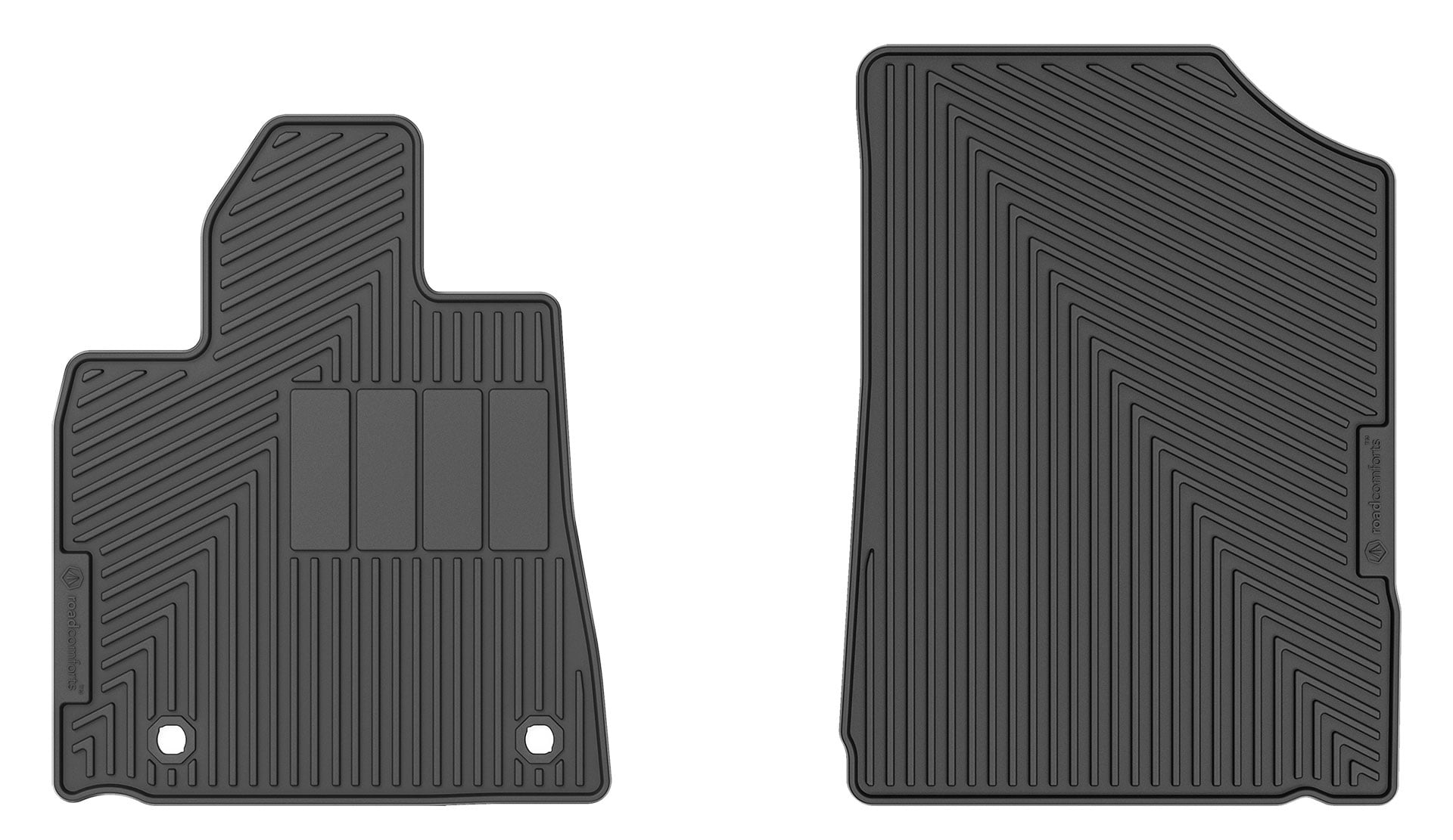 Road Comforts 2 Piece Front Set Custom Fit Floor Mat Fits select: 2012-2021 TOYOTA TUNDRA