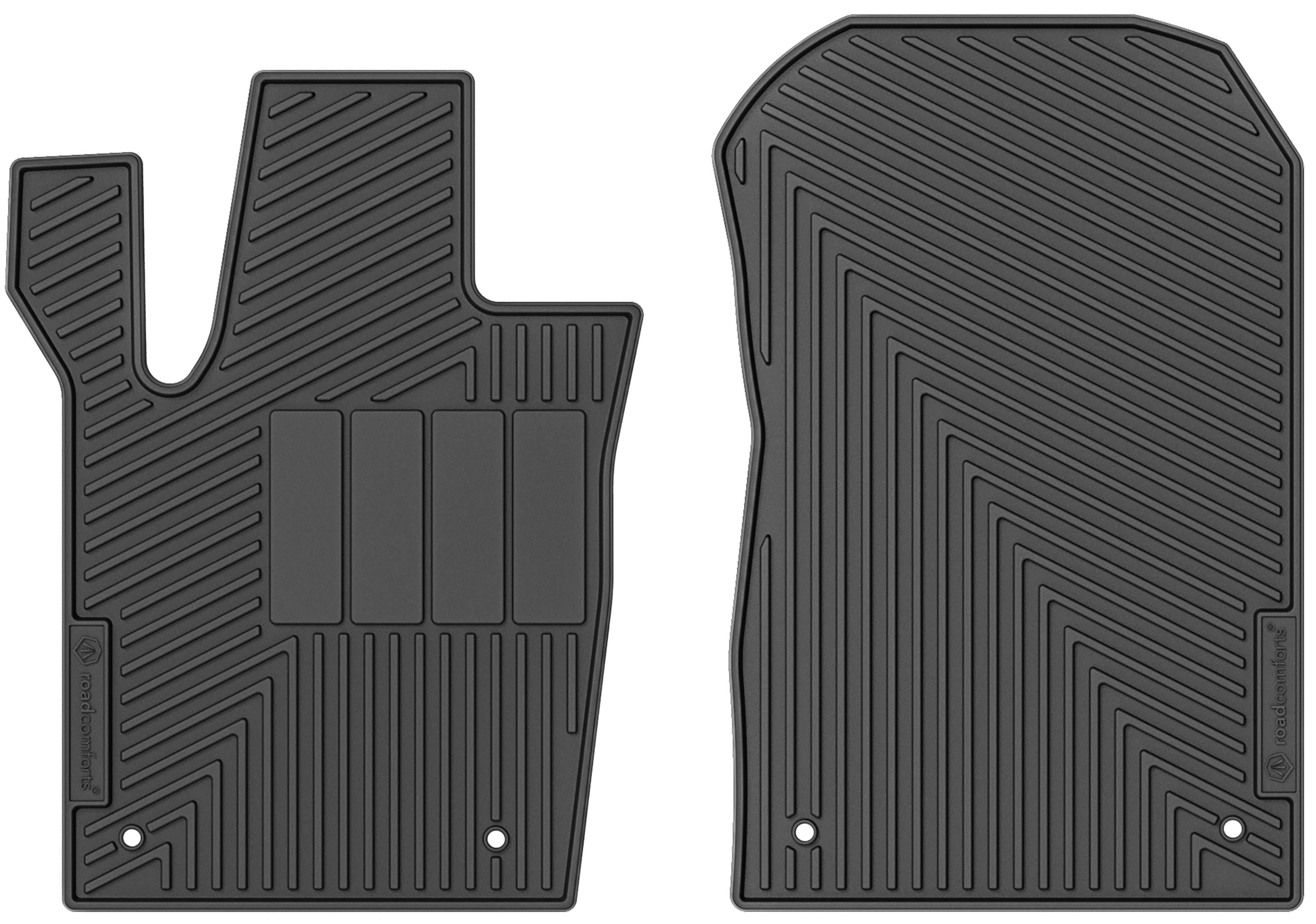 Road Comforts 2 Piece Front Set Custom Fit Floor Mat Fits select: 2013-2015 JEEP GRAND CHEROKEE, 2013-2015 DODGE DURANGO