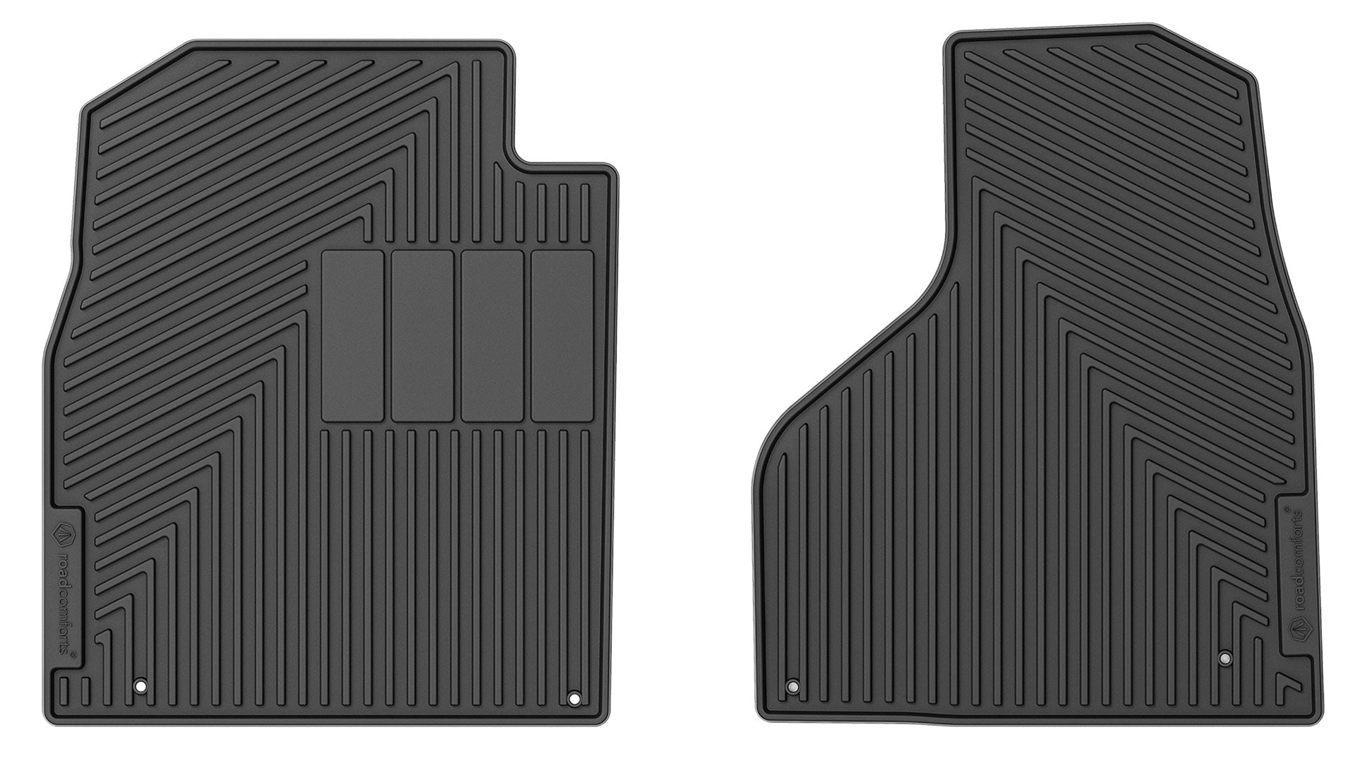 Road Comforts 2 Piece Front Set Custom Fit Floor Mat Fits select: 2019-2020 RAM 1500 CLASSIC, 2013-2018 RAM 2500