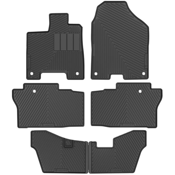 Road Comforts 3 Rows Set Custom Fit Floor Mat Fits select: 2016-2021 HONDA PILOT