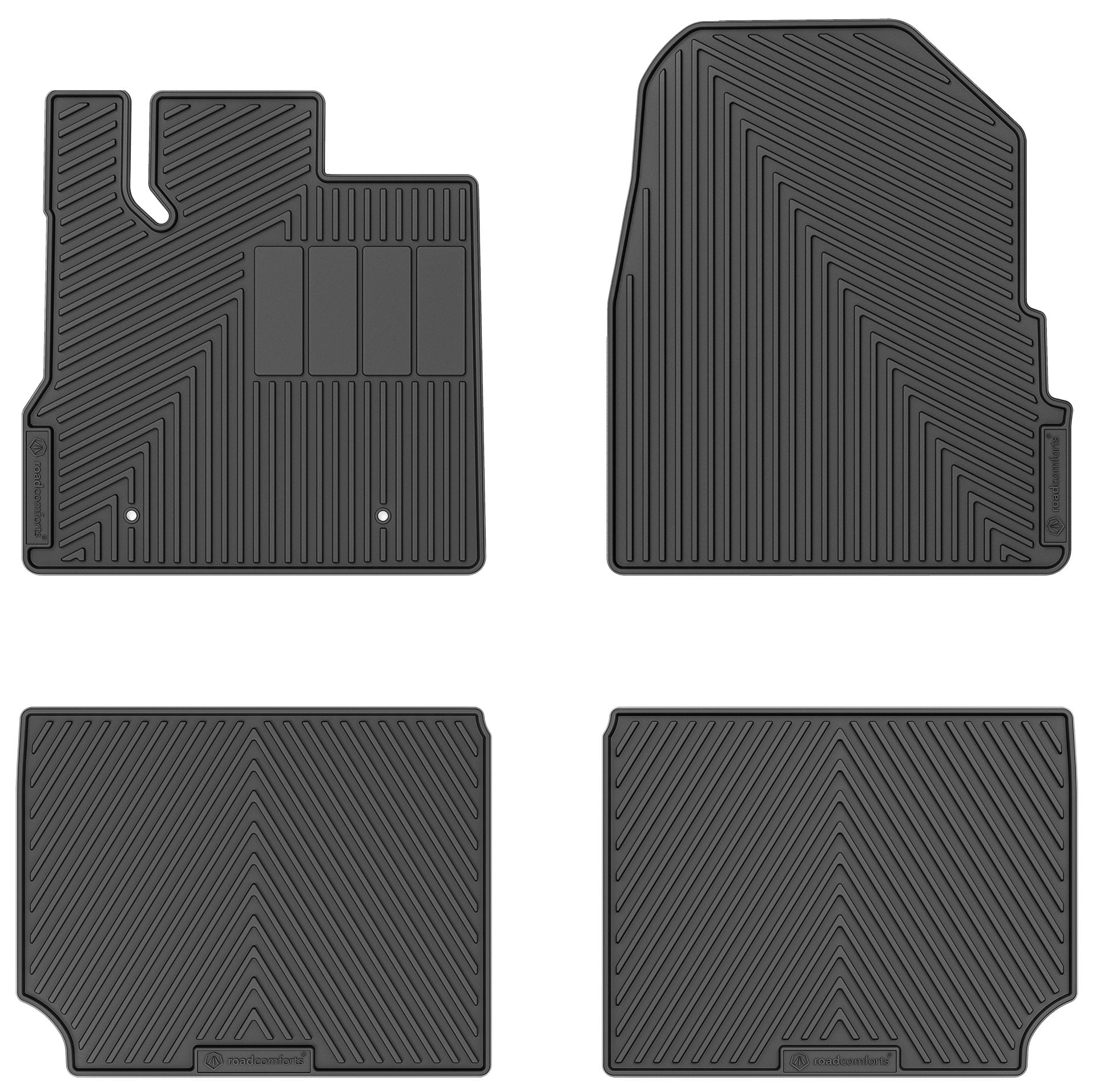 Road Comforts 4 Piece Set Standard Custom Fit Floor Mat Fits select: 2010-2017 CHEVROLET EQUINOX, 2010-2017 GMC TERRAIN