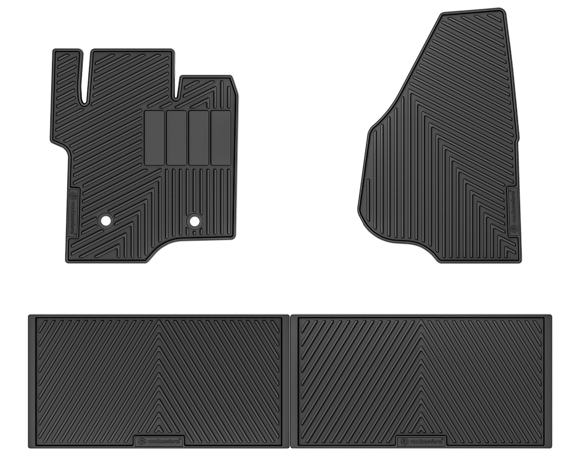 Road Comforts 4 Piece Set Standard Custom Fit Floor Mat Fits select: 2011-2016 FORD F250, 2011-2016 FORD F350
