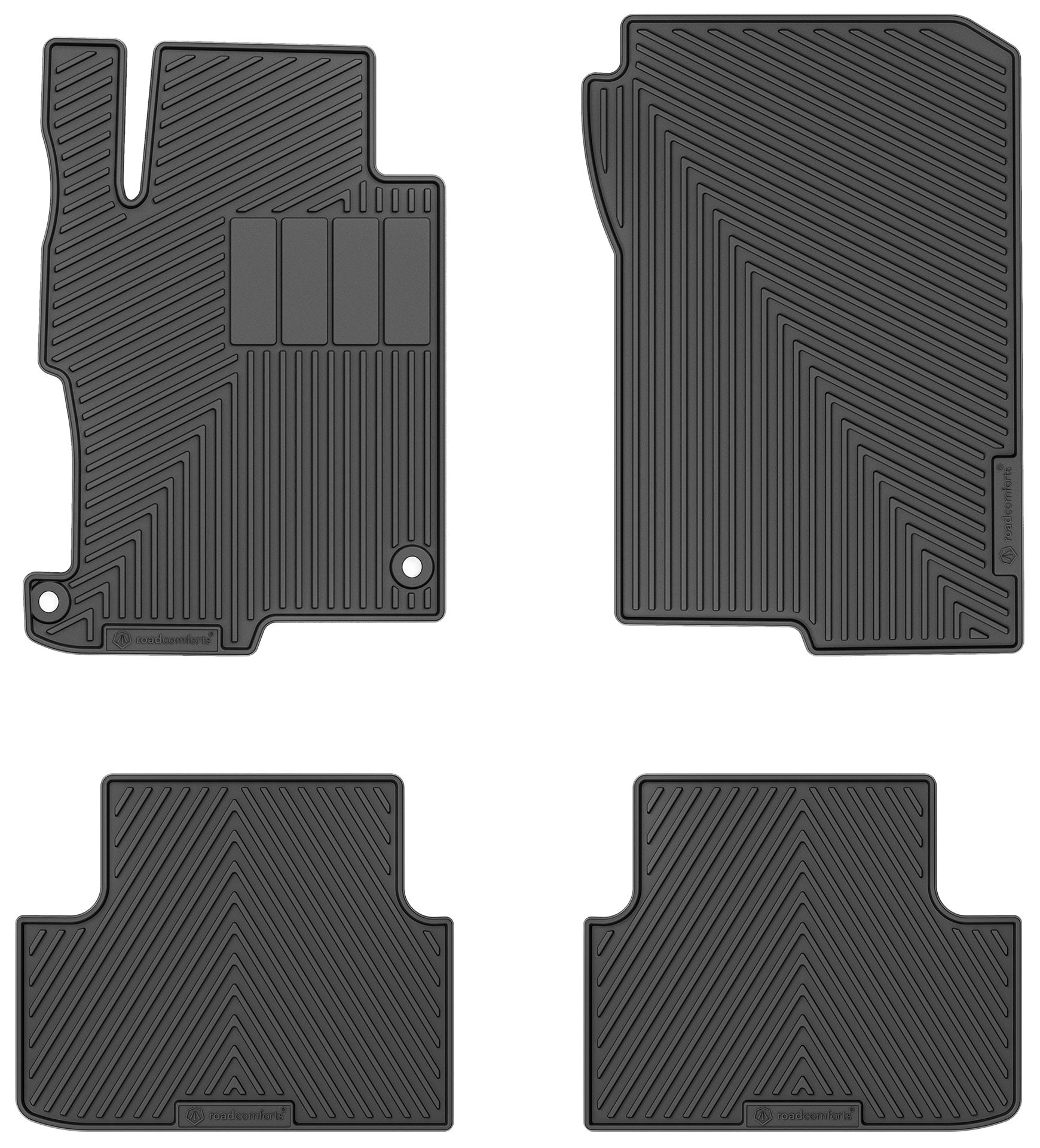 Road Comforts 4 Piece Set Standard Custom Fit Floor Mat Fits select: 2013-2017 HONDA ACCORD