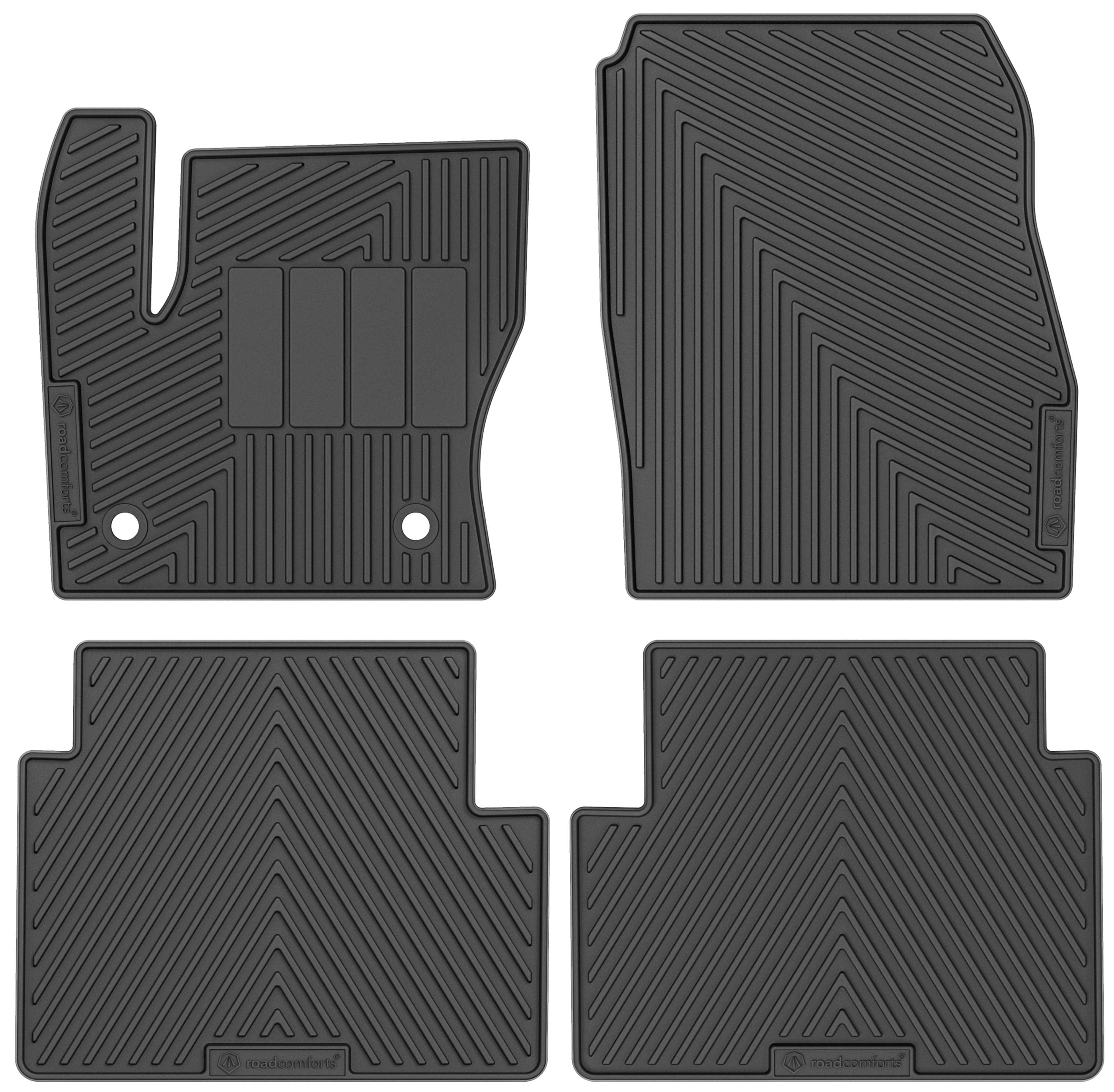 Road Comforts 4 Piece Set Standard Custom Fit Floor Mat Fits select: 2013-2019 FORD ESCAPE, 2013-2018 FORD C-MAX