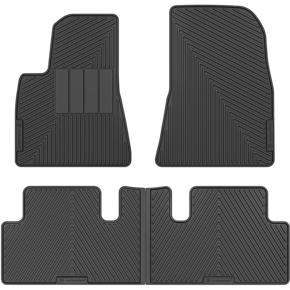 Road Comforts 4 Piece Set Standard Custom Fit Floor Mat Fits select: 2017-2021 TESLA MODEL 3