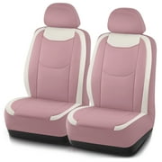 Road Comforts Leather Mesh Women's Fashion Car Seat Covers,Stylish,Comfortable,Universal Fit for Cars, Trucks and SUVs Pink