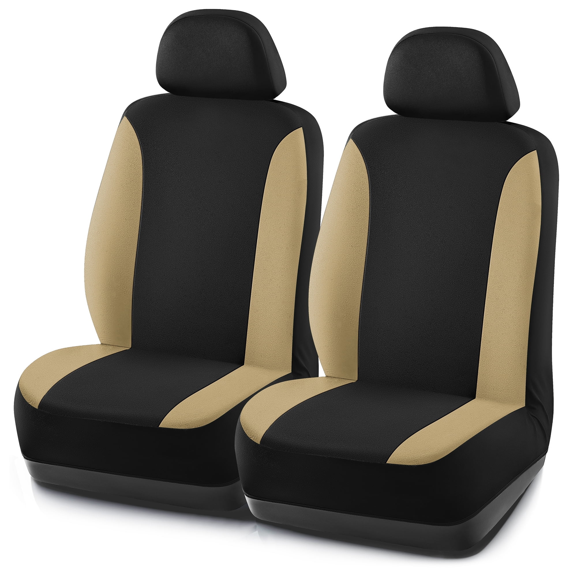 Road Comforts PolyPro Car Seat Covers– Front Seat Covers, Easy to Install, Universal Fit for Trucks Van SUV - Beige