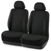 Road Comforts PolyPro Car Seat Covers– Front Seat Covers, Easy to Install, Universal Fit for Trucks Van SUV - Black