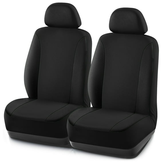 Road Comforts PolyPro Car Seat Covers– Front Seat Covers, Easy to Install, Universal Fit for Trucks Van SUV - Black