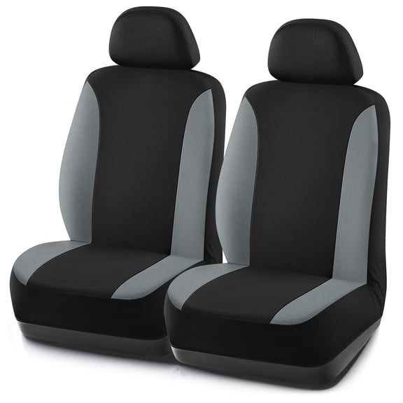 Road Comforts PolyPro Car Seat Covers– Front Seat Covers, Easy to Install, Universal Fit for Trucks Van SUV - Gray