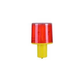 Road Construction Safety Flashing Light Solar Powered LED Warning Light